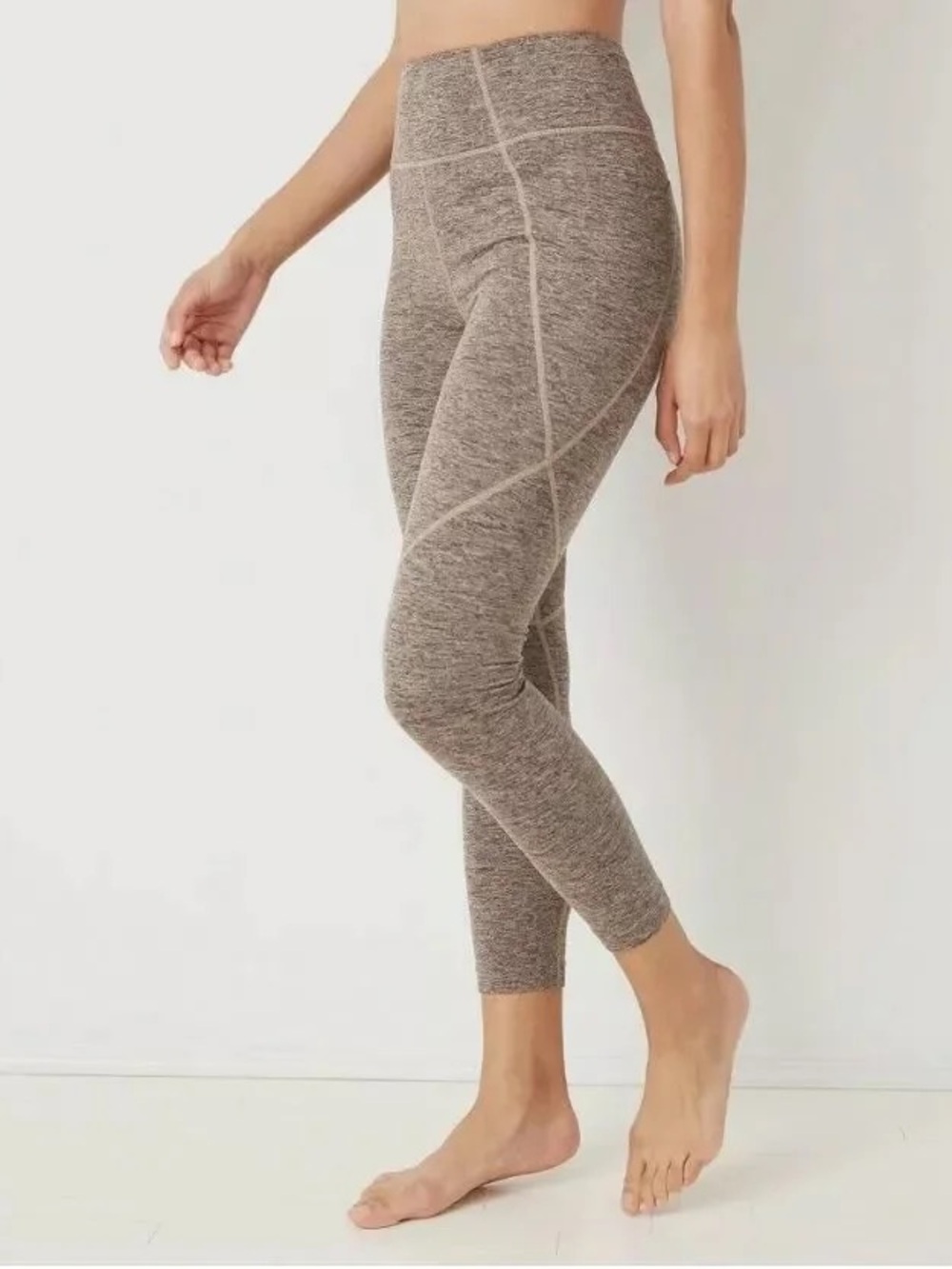 High-Waist Purple Heather Leggings